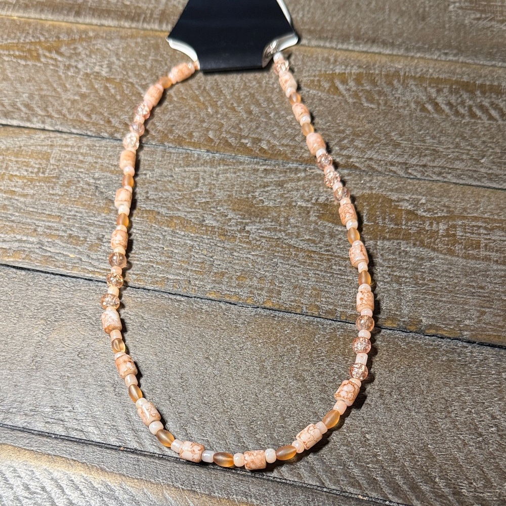 Elegant Pink Beaded Necklace
